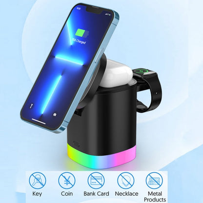 ARMORCASE™ ChargeHub RGB — 3-in-1 Foldable Wireless Charging Station with RGB Light | Phone, Watch & Earbuds