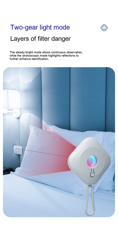 ARMORCASE™ Smart Hidden Camera Detector — Anti-Spy Lens Finder for Hotels & Travel