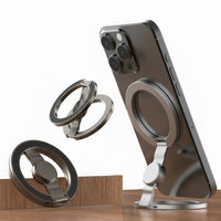 ARMORCASE™ SpinMount Mag Ring — Dual-Sided Zinc Alloy Magnetic Spinner Phone Stand