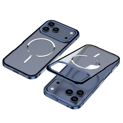 ARMORCASE™ Frosted Magnetic Ring Metal Frame Case — MagSafe-Ready Hard Cover for iPhone