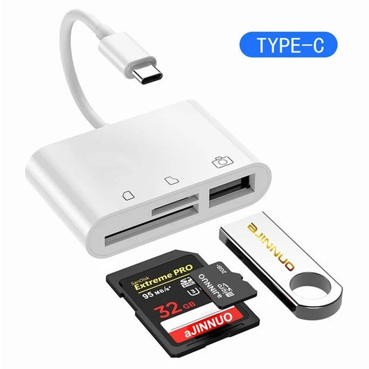 ARMORCASE™ 3-in-1 USB-C Hub Adapter — SD Card, TF Card & USB-A in One